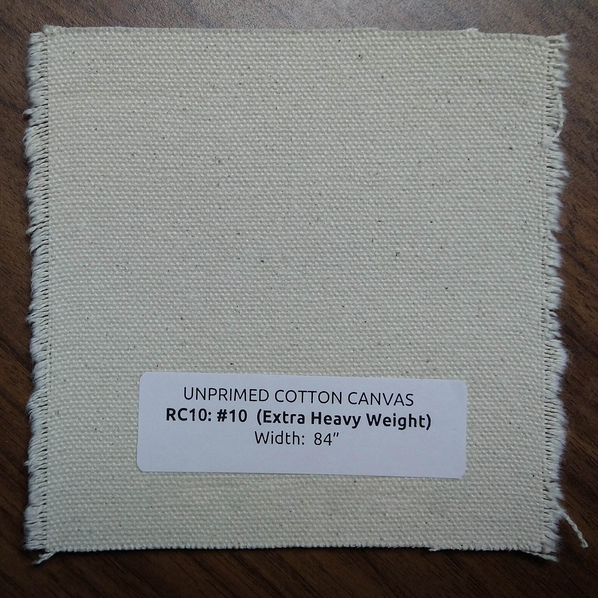 Unprimed 10 oz Cotton Canvas, 60 wide