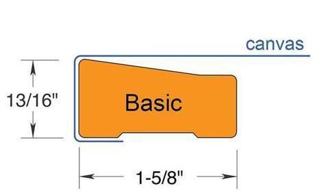 Basic Stretcher Bar profile - ideal for frames 6